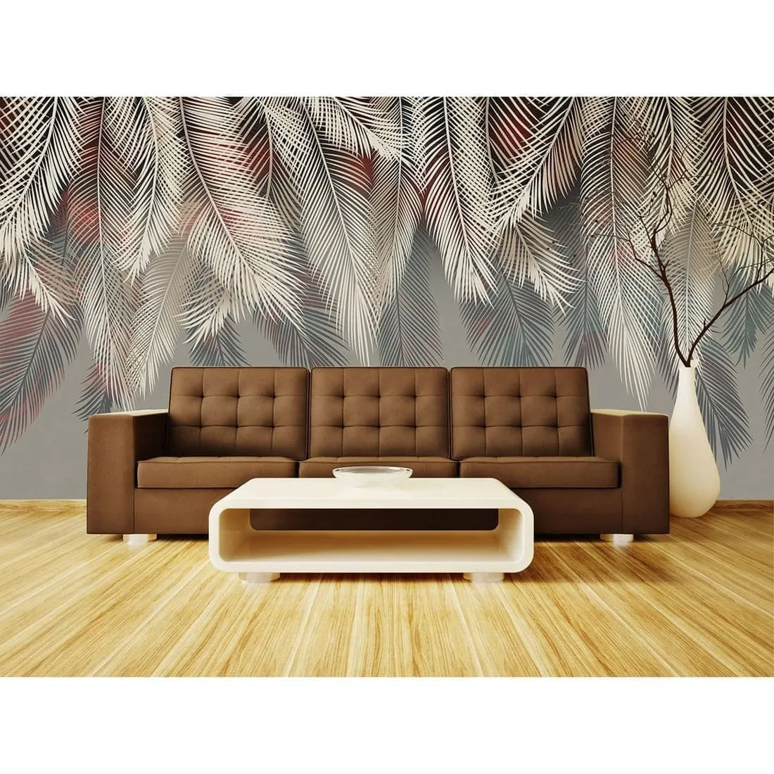 Фотообои рулонные Citydecor Пальмовые листья (пестрые) 1 на флизелиновой основе 300x260 см