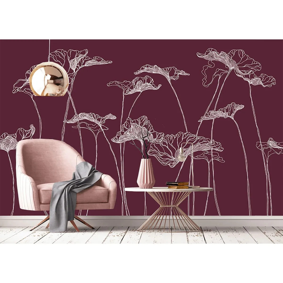 Дизайнерские фотообои рулонные Citydecor Perfect Lines 7 на флизелиновой основе 300x260 см