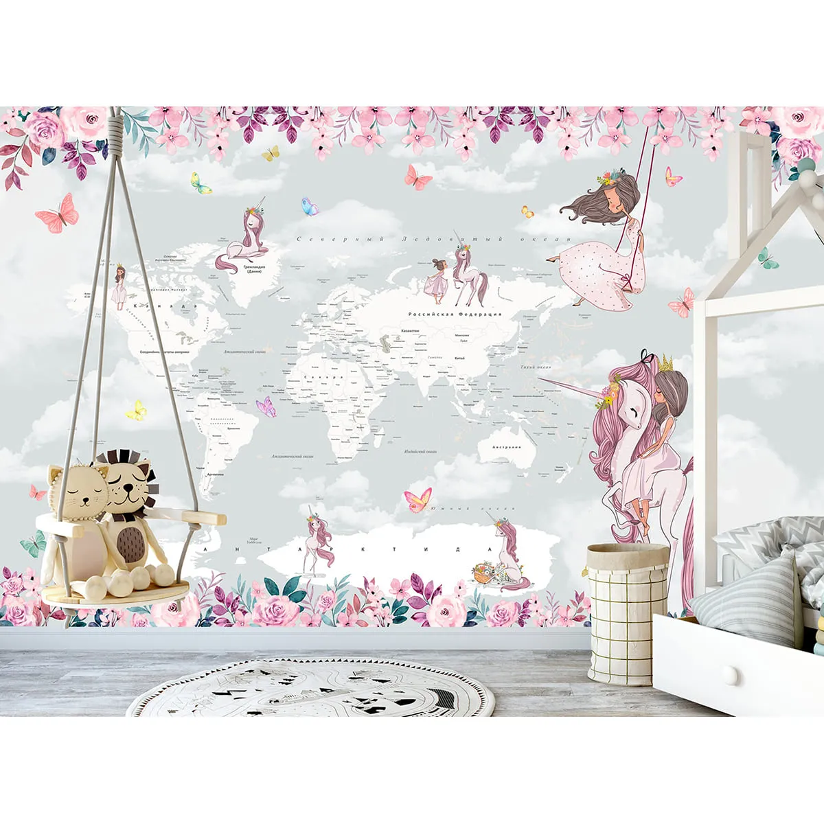 Дизайнерские фотообои рулонные Citydecor Princess 10 на флизелиновой основе 200x260 см