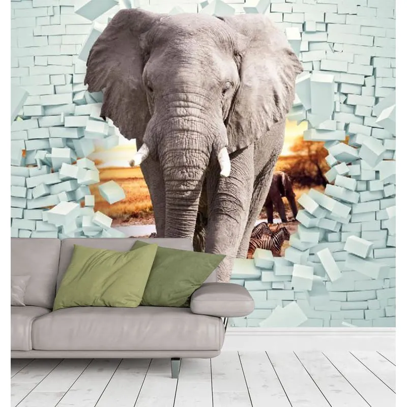 Фотообои рулонные Citydecor Слон 3D на флизелиновой основе 300x254 см