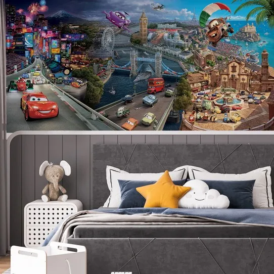 Фотообои рулонные Citydecor Тачки панорама на флизелиновой основе 400x260 см 
