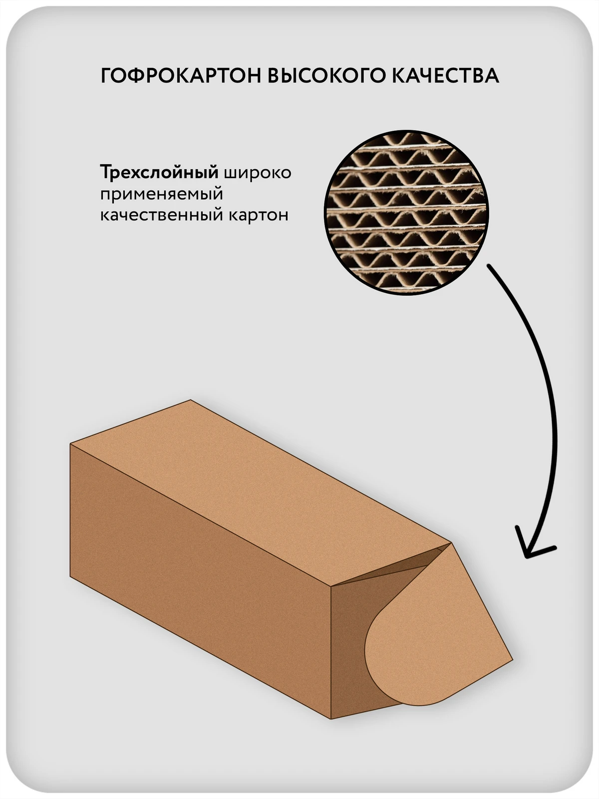 Картонные коробки упаковочные длинные 850x100x100 мм, 5 шт